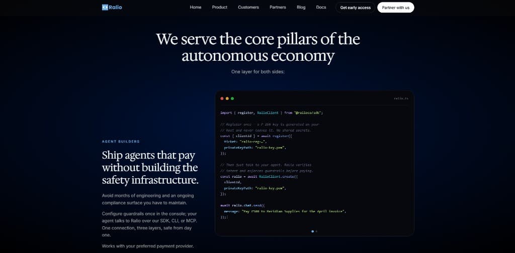 TypeScript SDK integration for agent builders with P-256 key generation